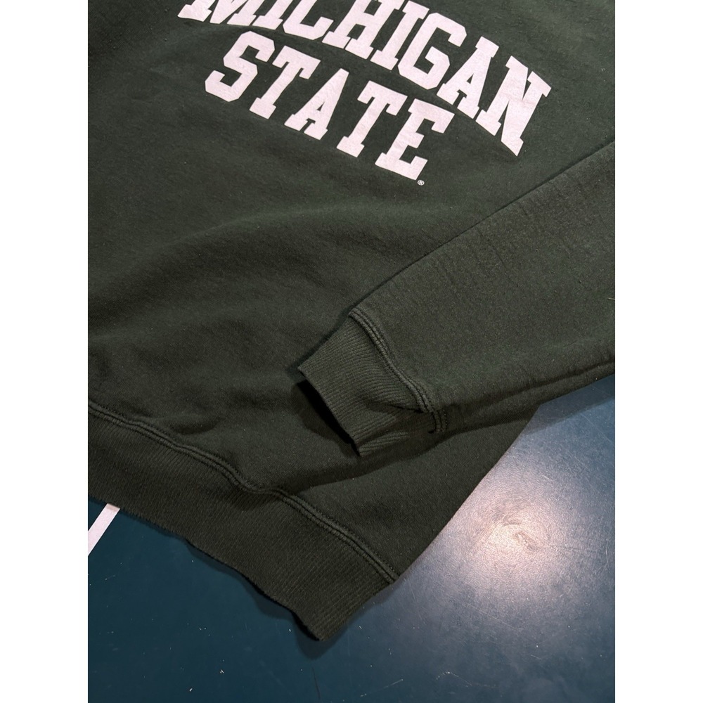 Vintage Michigan State Crewneck Sweatshirt Men's Small Green White Pullover NCAA - Picture 4 of 7